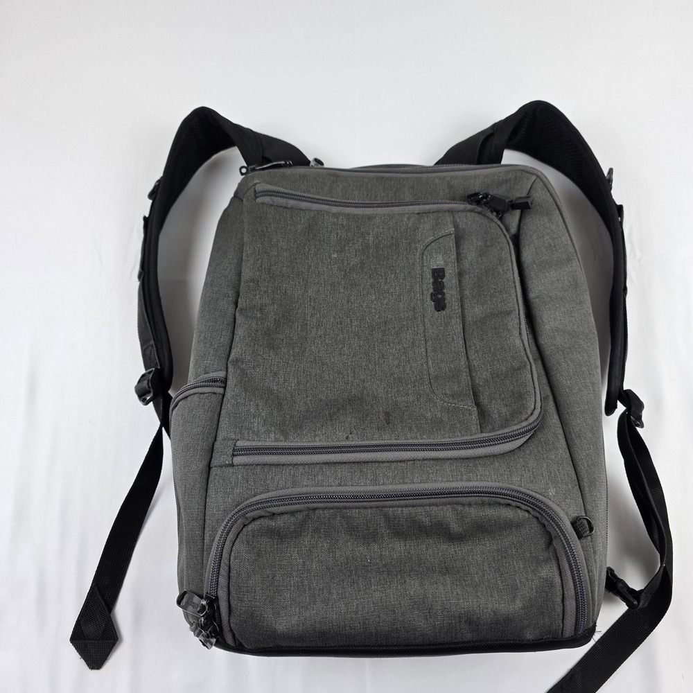 Ebags Backpack Gray 17 Inch Laptop Bag Travel Daypack Men Polyester Soft Case